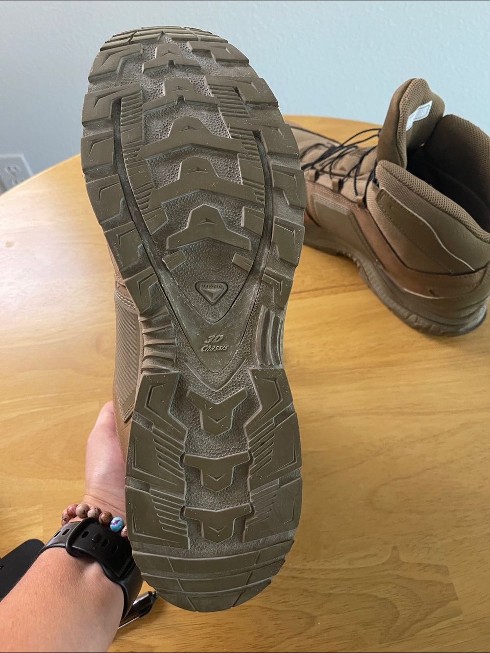 Salomon Brown Quick-Pull Tactical Hiking Boots - Picture 12 of 12
